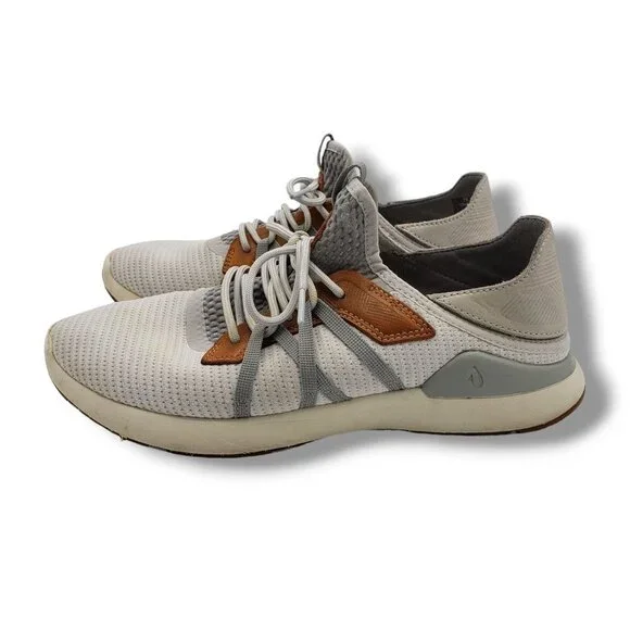 Olukai Mio Li Sneaker Mens 8 Mist Grey Drop In Heel Step In‎